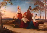 Cesare Mussini, Preghiera (Vespro), oil on canvas