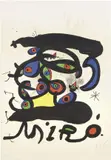 Joan Miró, Manifesto per l'esposizione «Peinture sur papier, dessins», 1971, lithograph