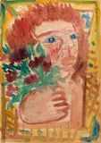 Giuseppe Migneco, Donna con fiori