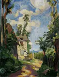 René Paresce, Paesaggio, 1921, oil on canvas