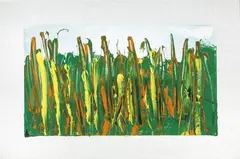 Senza titolo by Mario Schifano, 1990, enamel on canvas, offered May 2020