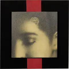 Territorio interno by Omar Galliani, 2000, pencil and pigmenti on panel, offered May 2020