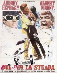 Rotella, Due per la strada, 2003, décollage on canvas