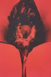 Otto Piene, Addis Abeba, 1972, screenprint in rosso and nero on forex
