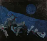 Francesco Casorati, Figure sulla collina, 1961, oil on canvas