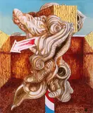 Arturo Carmassi, La vittoria di Samotracia, oil on canvas