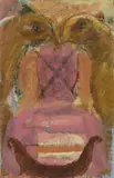 Bruno Ceccobelli, Giovane come fiume, 1992, mixed media on paper