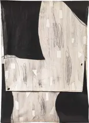 Cesare Berlingeri, Dipinto piegato, 2003, tempera on canvas piegata