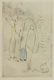Max Ernst, Les noces interrompues, 1971, etching con stampa in rilievo