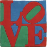 Robert Indiana, Classic Love, 2007, Multiple. On the reverse: label with data of the work. Exclusive edition for the Galerie-f.