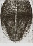 Magdalena Abakanowicz, Testa, 1985, Puntasecca