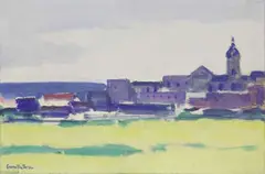 Paesaggio spagnolo by Domenico Cantatore, 1957, oil on canvas, offered Dec 2018