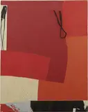 Tommaso Cascella, Chiuse le atroci porte di guerra, 1998, mixed media on canvas