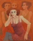 Remo Squillantini, Malinconia, oil on canvas