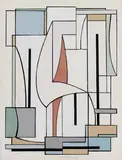 Carla Badiali, Bozzetto per variante della Composizione N. 7, 1938, pencil