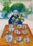 Antonio Possenti, Un giardiniere, 2004, mixed media on cardboard