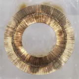 Bernard Aubertin, Dessin de Feu Circolaire, 2011, fiammiferi bruciati on metallo