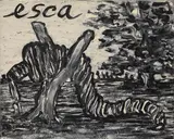 Alessandro Pessoli, Senza titolo, 1992, enamel on paper applicata on canvas