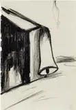 Enzo Cucchi, Appoggio da Santo, 1995, charcoal on paper