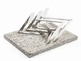 Nato Frascà, Senza titolo, 1967, scultura in metallo cromato on base in granito