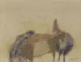 Motivo dalmata by Zoran Mušič, 1966, oil on canvas, offered Dec 2018
