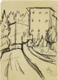 Via de' Massoni by Ottone Rosai, 1956, charcoal on paper, offered Dec 2018