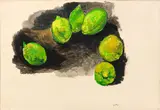 Renato Guttuso, I limoni, mixed media on paper applicata on canvas