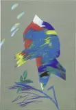Gianni Dova, Senza titolo, pastelli on paper