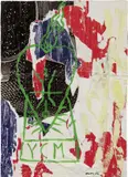 Rotella, Ycm, 1992, décollage on canvas