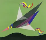 Roberto Crippa, Concorde, 1965, oil on panel