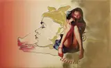 Vettor Pisani, Baby dance, mixed media on canvas emulsionata