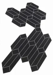 Franco Grignani, Psicoplastica n. 246, 1969, acrylic on cardboard