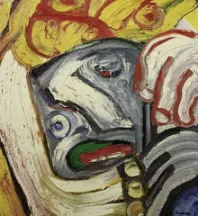 Bengt Lindström, La Déposition, 1978, oil on canvas