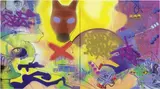 Torrick Ablack, Johnny the Fox, 2008, acrylic and vernice spray on canvas