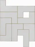 François Morellet, Raté n. 7, 2003, acrylic on elementi di compensato incollato