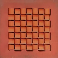 Ivan Picelj, Ammion, 1965, metallo dipinto on panel