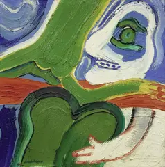 Bengt Lindström, L'amour en Laponie II, 1968, oil on canvas