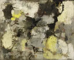 Giuseppe Santomaso, Gialli e neri di Spagna N. 2, 1959, oil on canvas