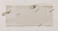 Marco Gastini, Senza titolo, 1982, mixed media on paper applicata on panel