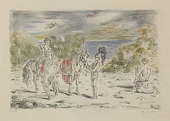 Ritorno alla sponda di Corinto by Giorgio de Chirico, 1948, lithograph a sei colori, offered Dec 2017