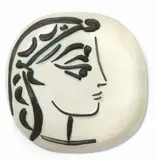 Profil de Jacqueline by Pablo Picasso, 1956, Placca in terracotta, offered Dec 2017