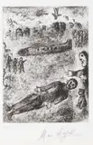 Marc Chagall, Et sur la Terre, 1977, etching