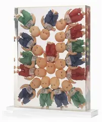 Bambole by Arman, 2001, Inclusione di bambole in resina, offered Dec 2017