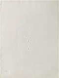 Lucio Fontana, Concetto Spaziale, 1968, engraving on paper