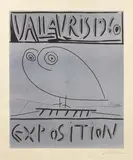 Pablo Picasso, Vallauris 1960, 1960, engraving a due colori on linoleum