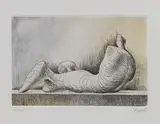 Henry Moore, Reclining Figure Back, 1976, etching and acquatinta