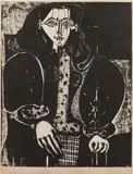 Femme au Fauteuil n. 1 (Le Manteau polonais) by Pablo Picasso, 1949, lithograph, offered Dec 2017