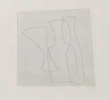 Ben Nicholson, Two bottles and glass, 1968, etching and acquatinta