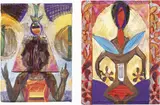 Due opere by Bruno Ceccobelli, A) Due mondi un'anima, offered Dec 2017