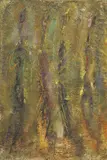 Pompilio Mandelli, Figure nella notte, 1992, oil and acrylic on canvas